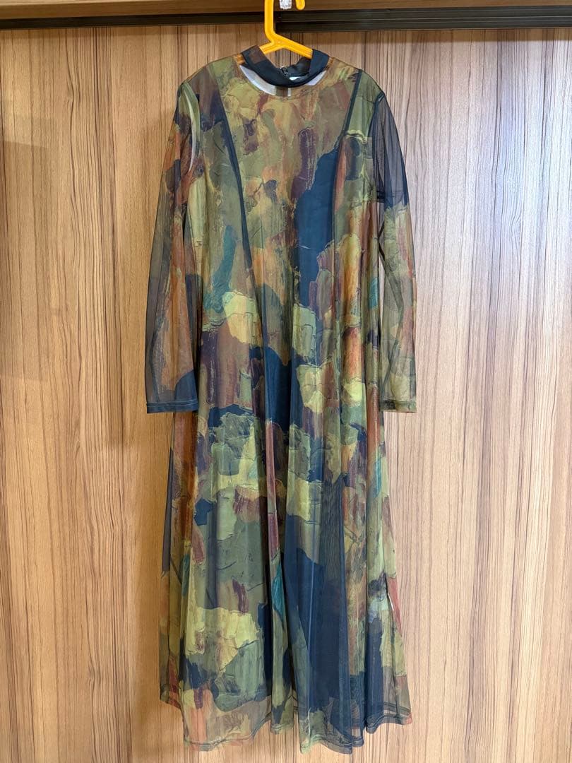 Ameri VINTAGE UND GYPSUM ART DRESS Sサイズ