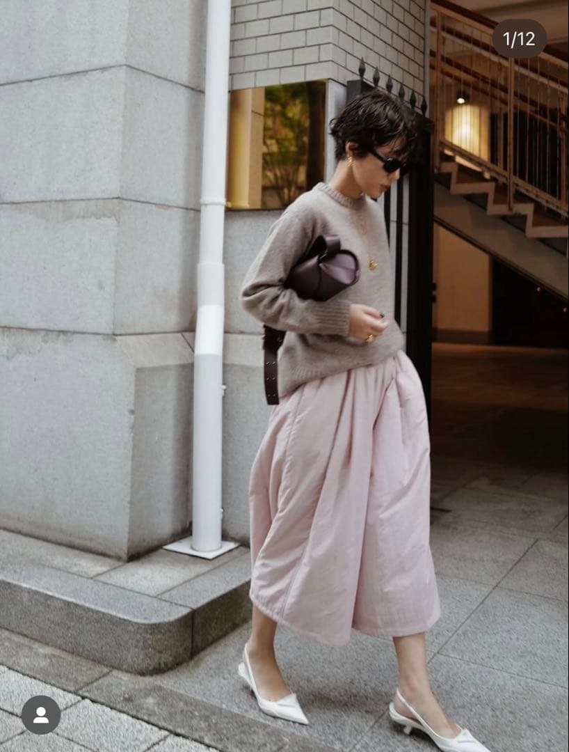 machatt パファーキュロットパンツ（ピンク） タグ付き