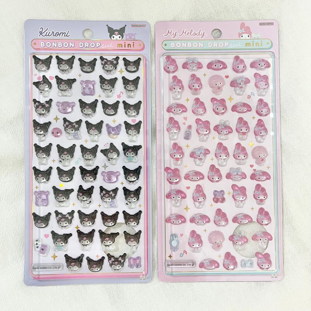 【新品】サンリオ　ボンボンドロップシール mini 正規品　ハローキティ　クロミ