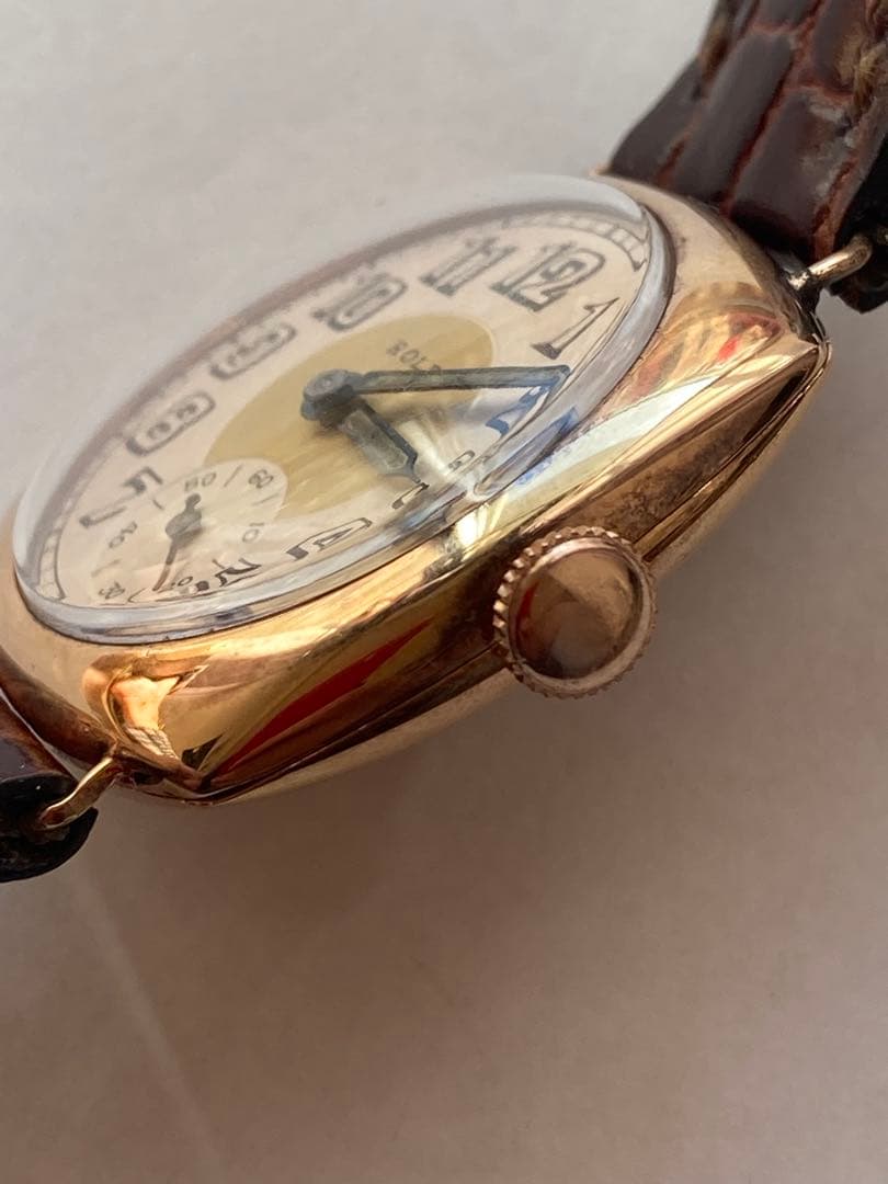 zinzin ロレックス　1930年代 金無垢　メンズ29mm希少 アンティーク