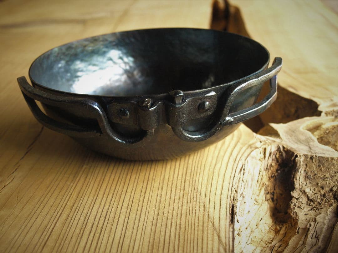 鍛鉄のラウンドカップ１６０ククサシェラカップキャンプ道具キャンプギアソロキャンプ