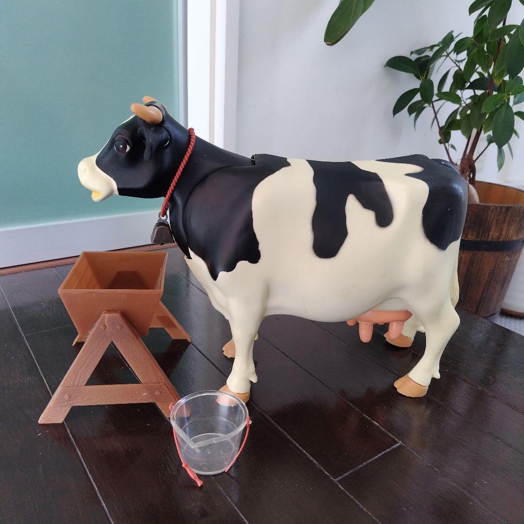 レア初期付近モデル！ツクダオリジナル　ミルクモウモウ　本体、水桶、バケツあり