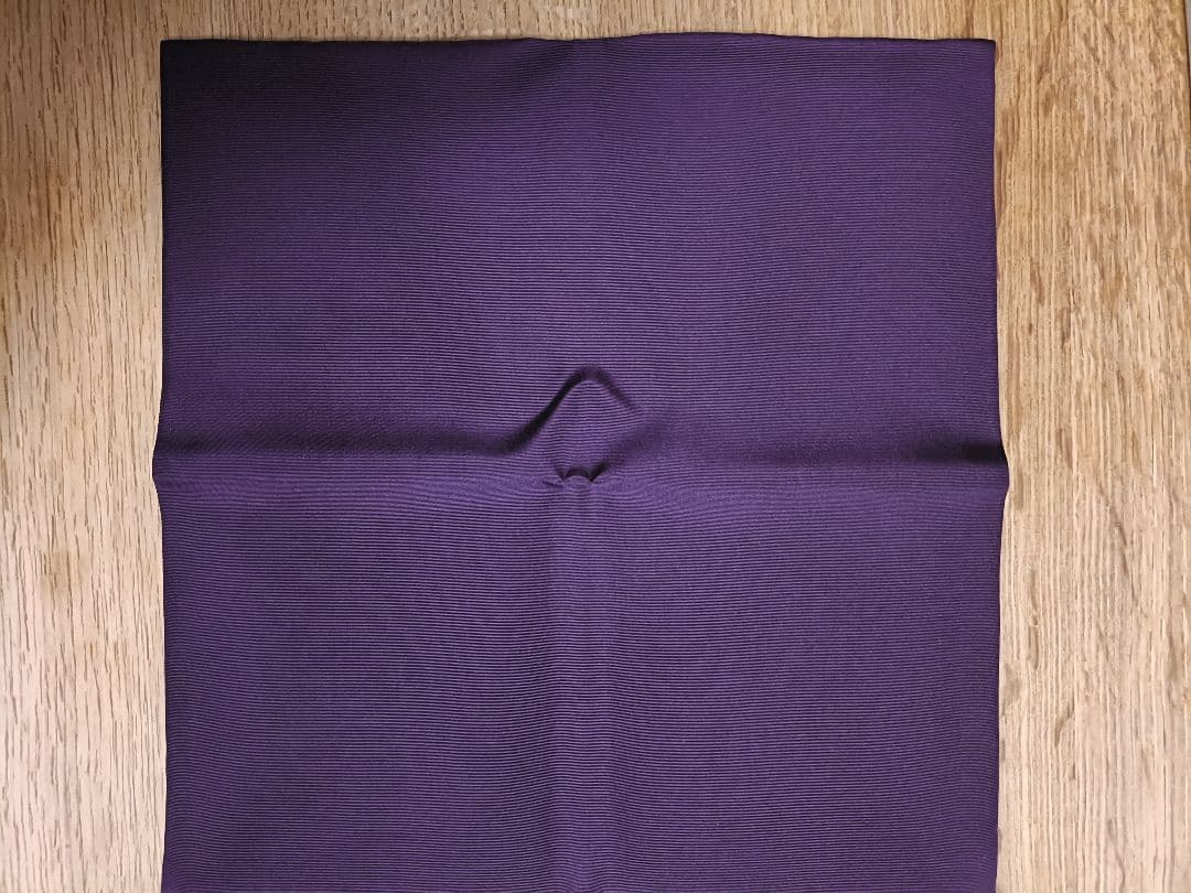 17　北村徳齋　塩瀬帛紗　茶道用帛紗　真紫