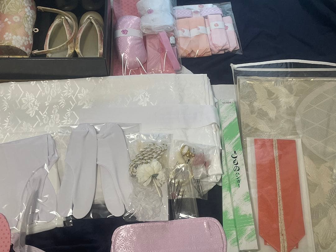 専用　振袖 着物　ピンク✖️シャンパンゴールドクリーム系 刺繍　一式