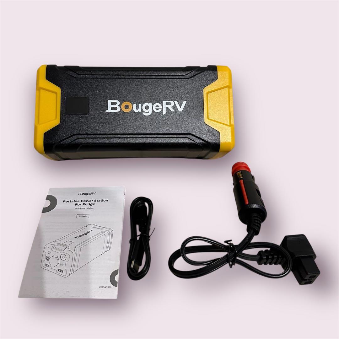 BougeRV 220Wh ポータブルバッテリー 車中泊 キャンプ アウトドア等