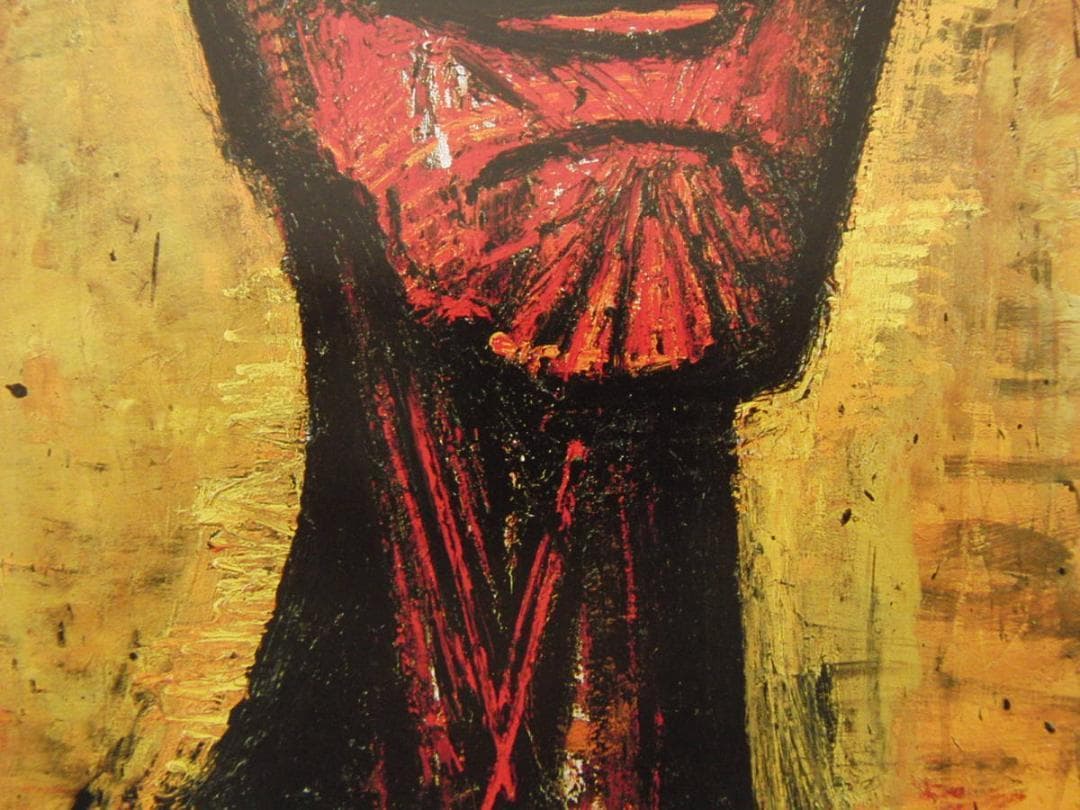 ベルナール・ビュッフェ【Tete d'ecorche de face】