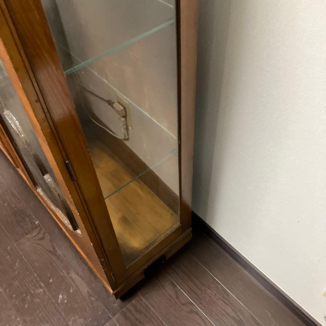 アンティーク　ビンテージ　英国　ショーケース　キャビネット 飾り棚　京都レトロ