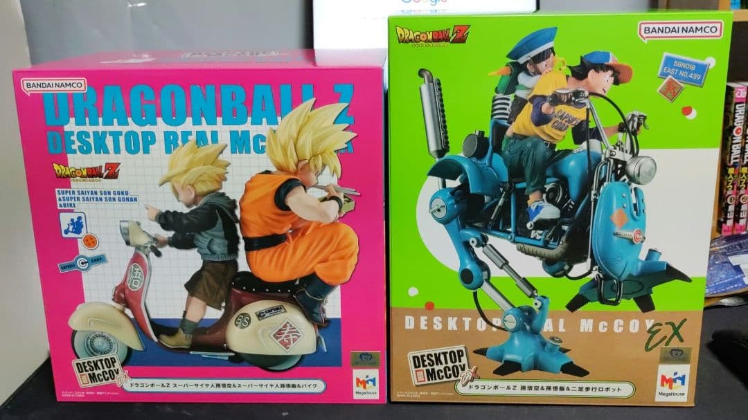 デスクトップリアルマッコイEX 2体セット バイク 二足歩行ロボット