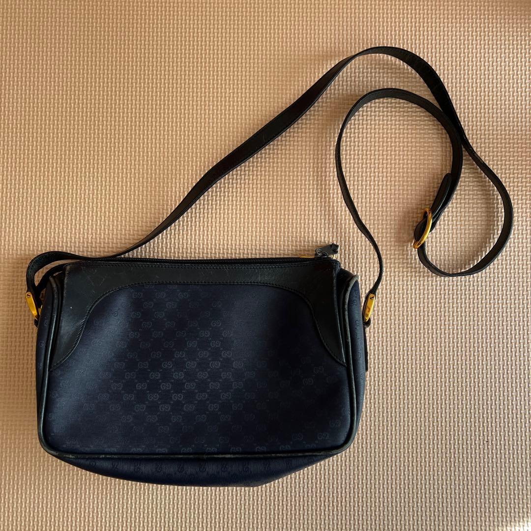 GUCCI グッチ GG ショルダーバッグ ネイビー
