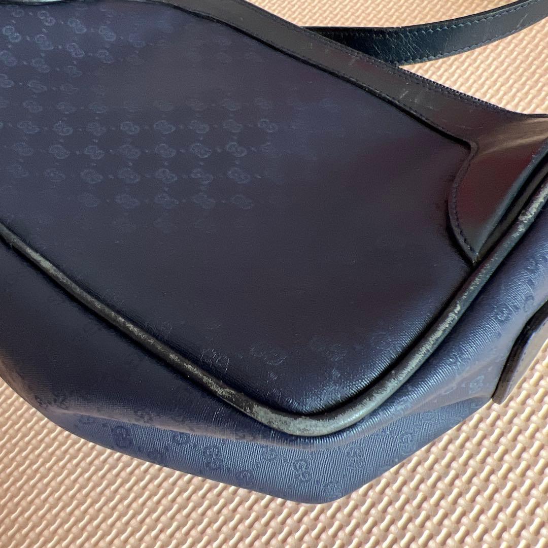 GUCCI グッチ GG ショルダーバッグ ネイビー
