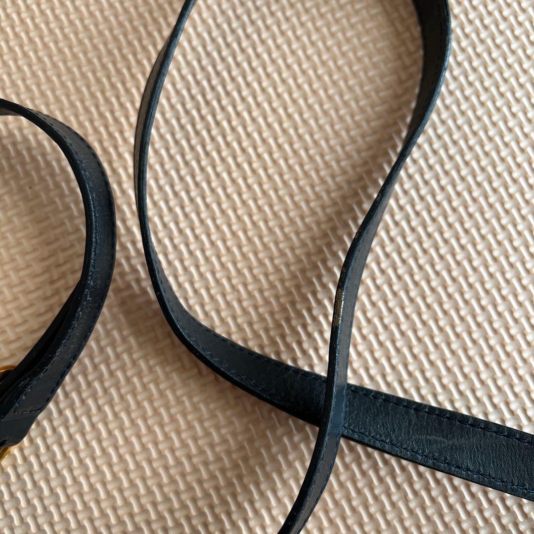 GUCCI グッチ GG ショルダーバッグ ネイビー