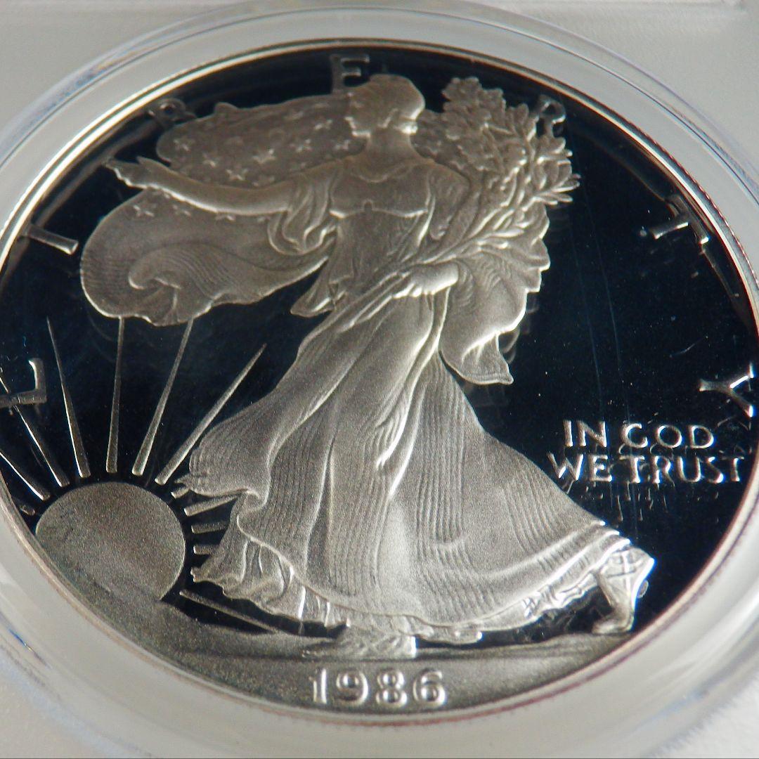 1986年 シルバーイーグル PCGS PR70DCAM 4