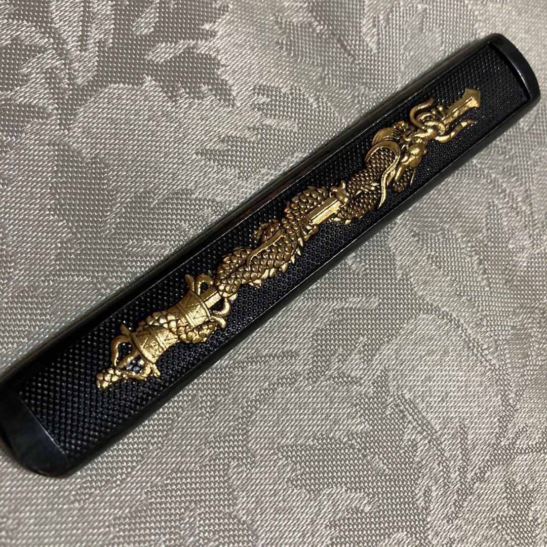 小柄　笄　倶利伽羅剣の図