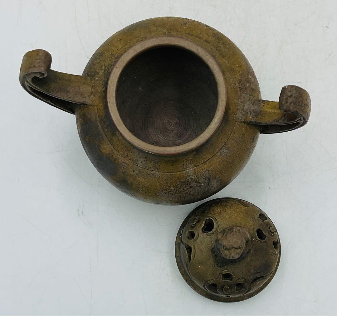 ◉【13】◉昭和初期の作品　木村陶峰　備前焼香炉　共箱　茶道具◉