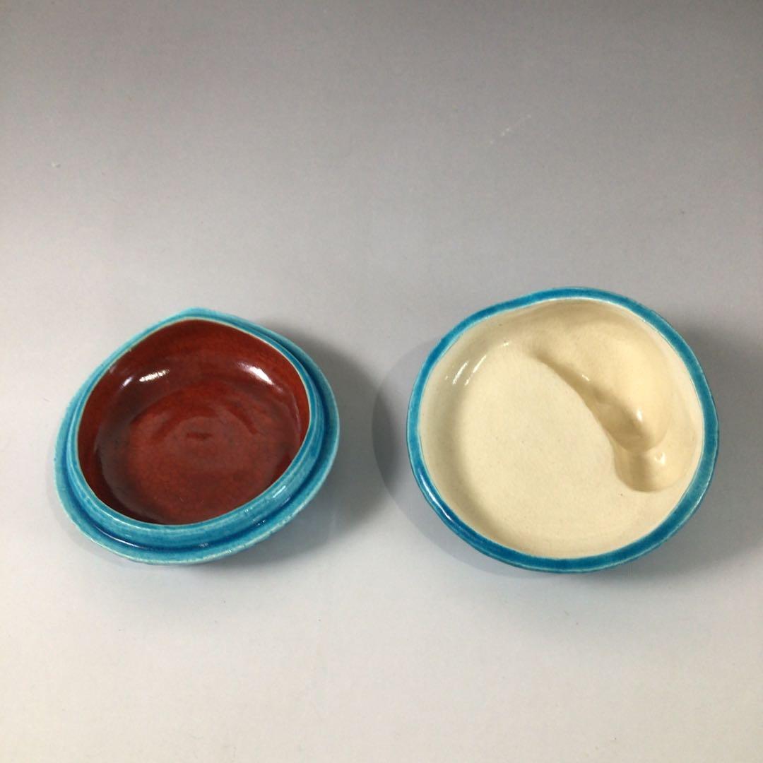 Ｓ１３０　香合　『真葛香斎造』『交趾』『玉龍香合』　共箱　茶道具