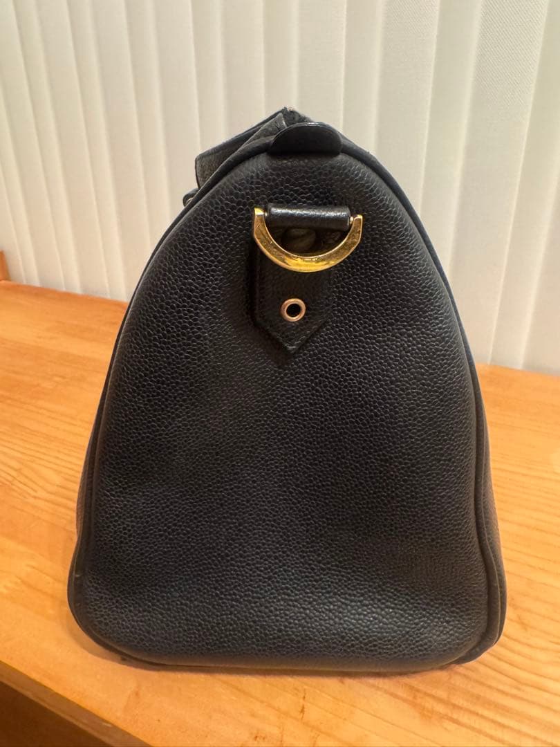 ✴︎美品　CHANEL シャネル ココマーク キャビアスキン ボストンバッグ