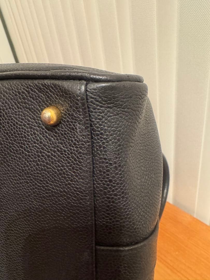 ✴︎美品　CHANEL シャネル ココマーク キャビアスキン ボストンバッグ