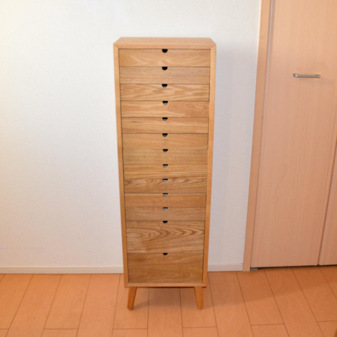 多段チェスト A4サイズ 木製 13段引き出し