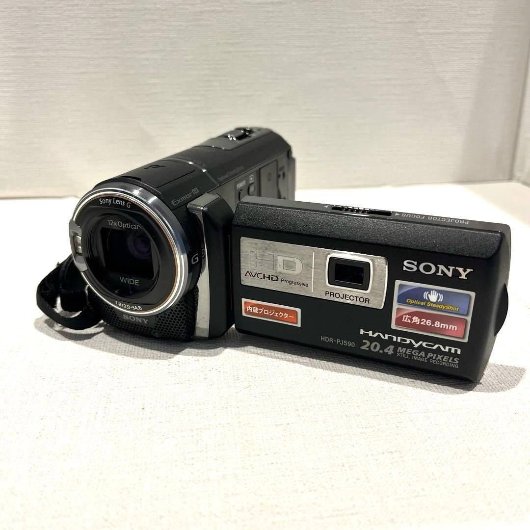 美品【動作確認ＯＫ】SONY　Handycam　HDR-PJ590V　付属品多数