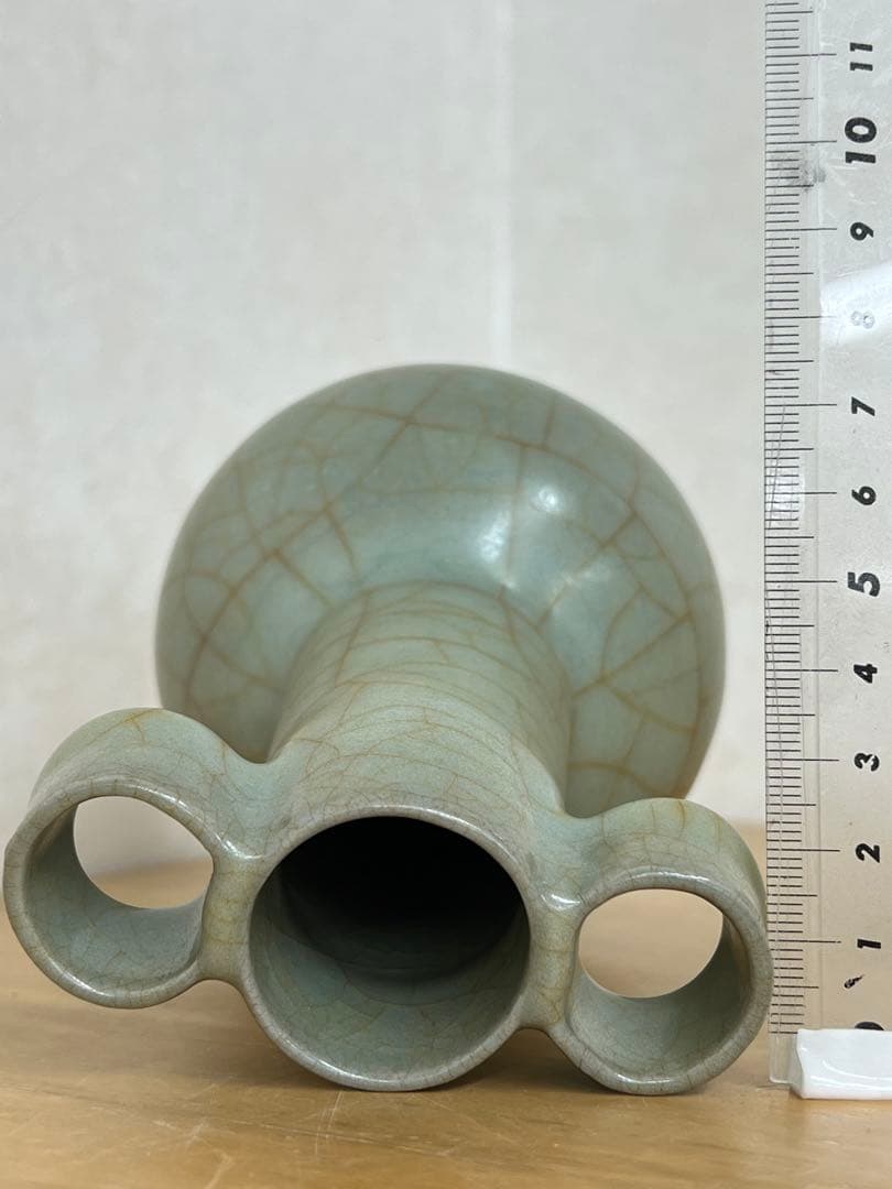 中国宗朝　南宋官窯瓶　唐物古美術　骨董珍品アンティーク　コレクション江戸青磁