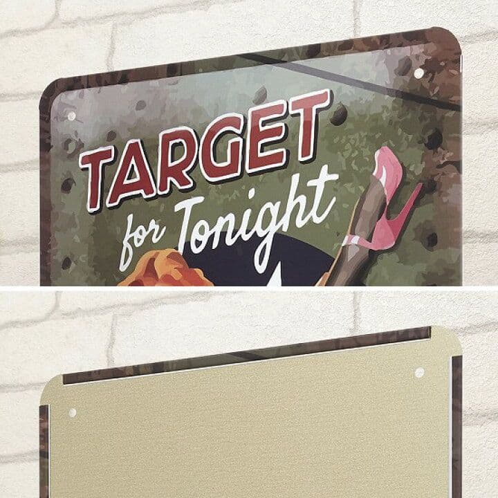 デザイン看板A4】飛行機ta★ポスター絵セクシーガール壁掛けブリキ航空機 米軍