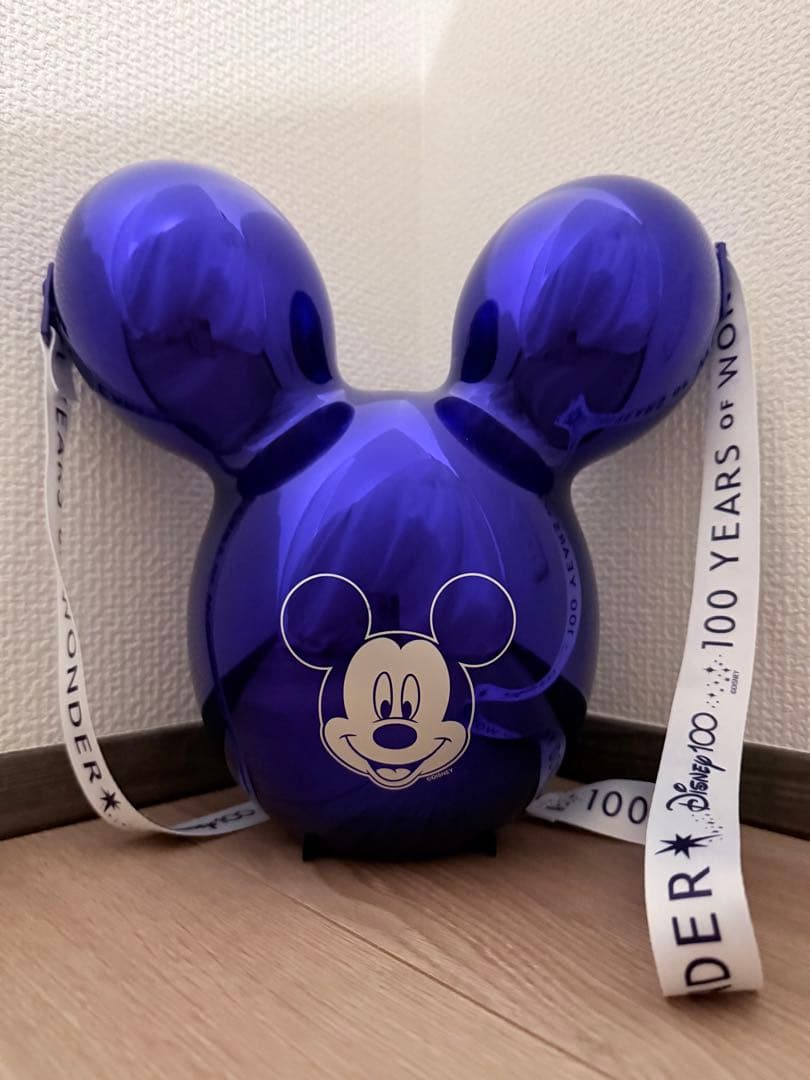 【美品】海外限定 ディズニー100周年 ミッキー ポップコーンバケット パープル