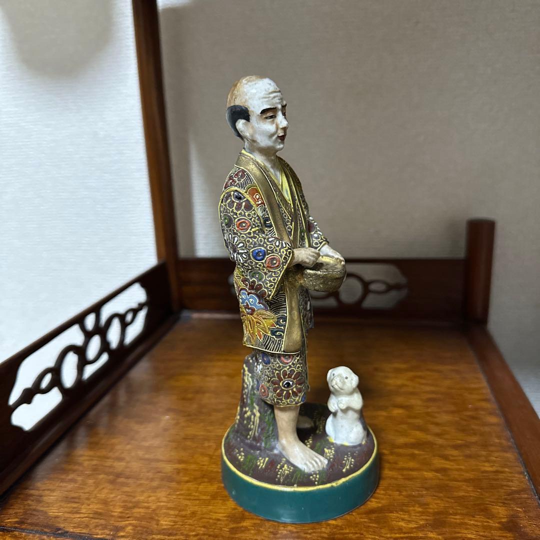 九谷焼　古九谷　色絵人形　時代物