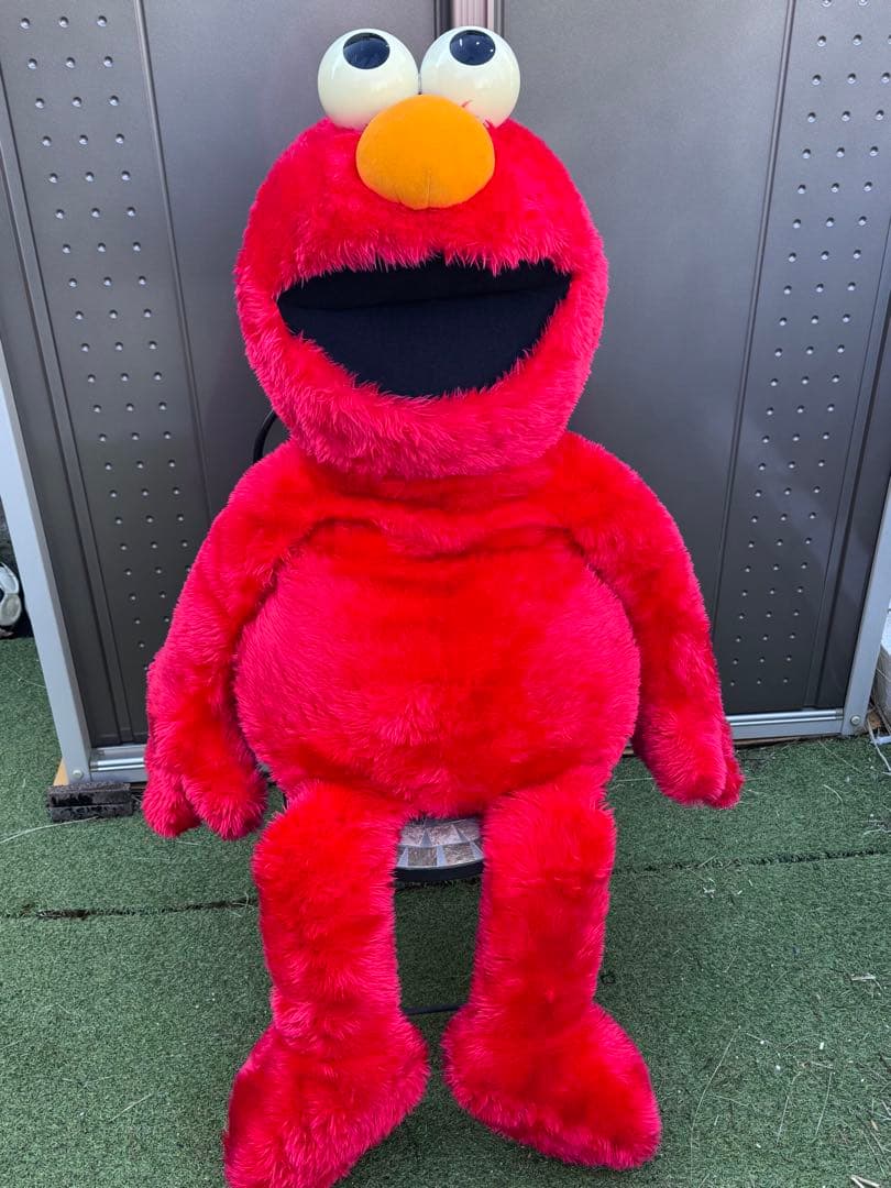 【超希少】約140cm エルモ ぬいぐるみ 特大 セサミストリート