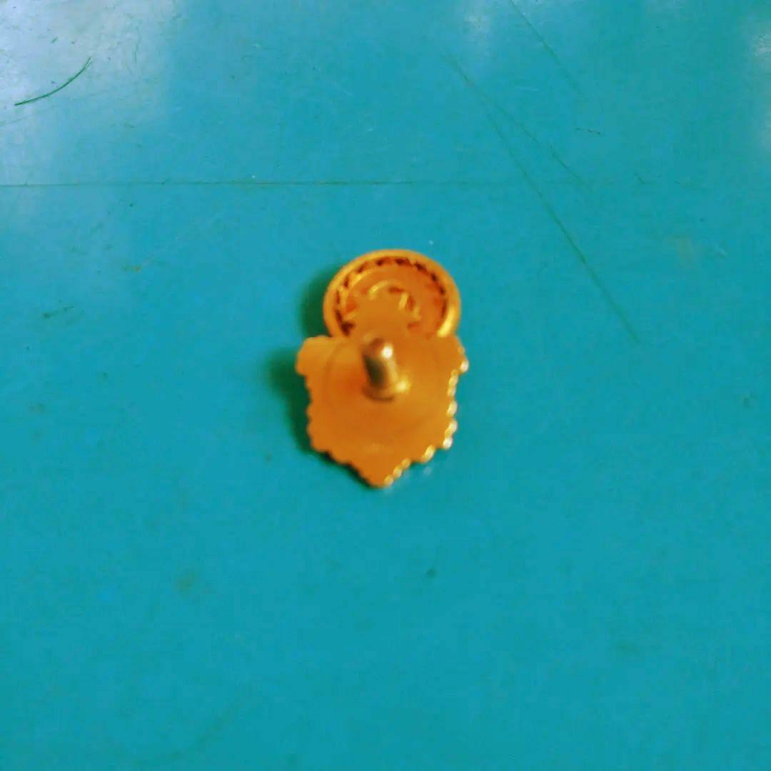 王冠と星のデザイン 襟章 K18 バッチ