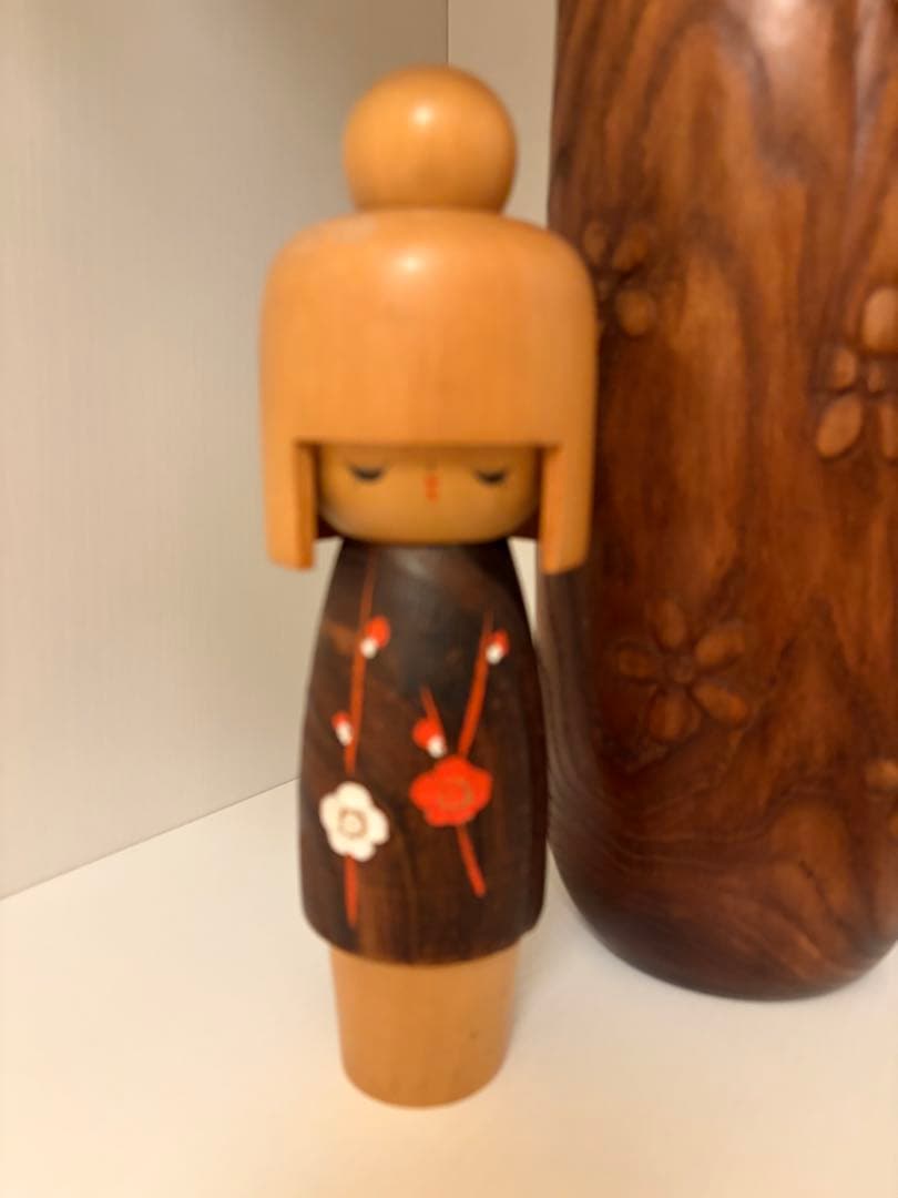 木製こけし 武田卯三郎作、武田正志作の2作セット