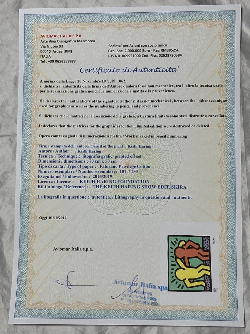 ゴ*ん様 【模写】キース・ヘリング アート品 KEITH HARING 【送料無