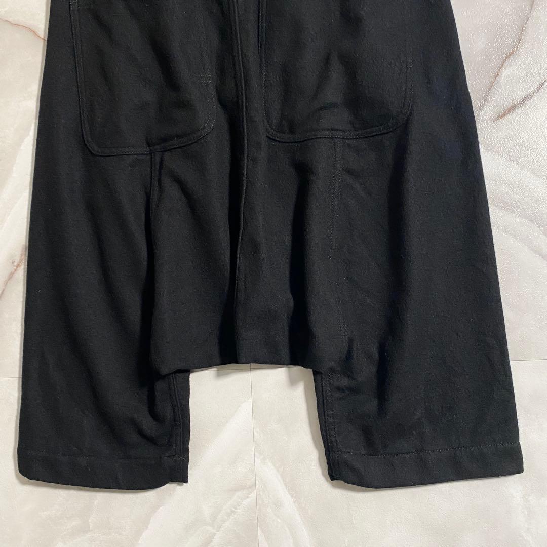 A16634 美品 コムデギャルソンオムプリュス 12AW 縮絨ペンギンパンツ黒