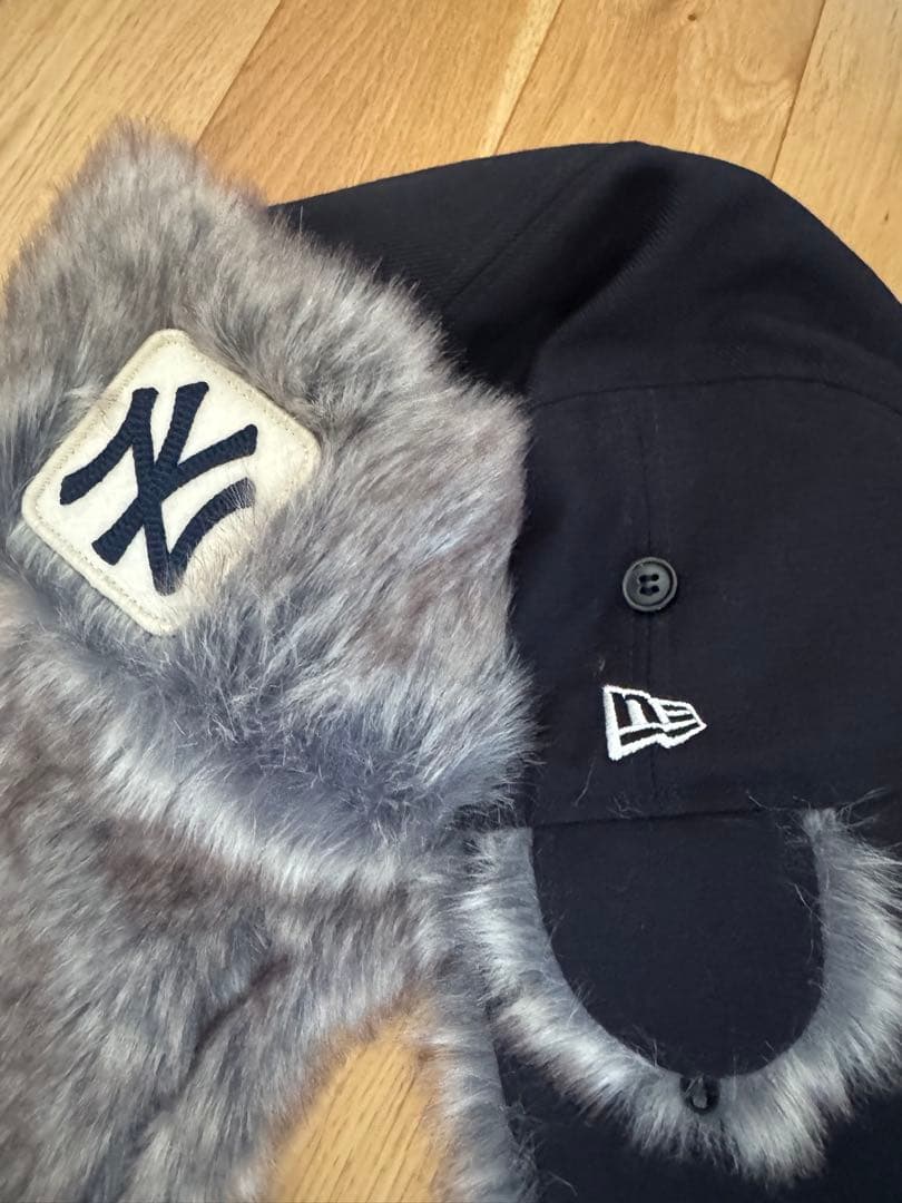トラッパー ウール ニューヨーク・ヤンキース ネイビー M