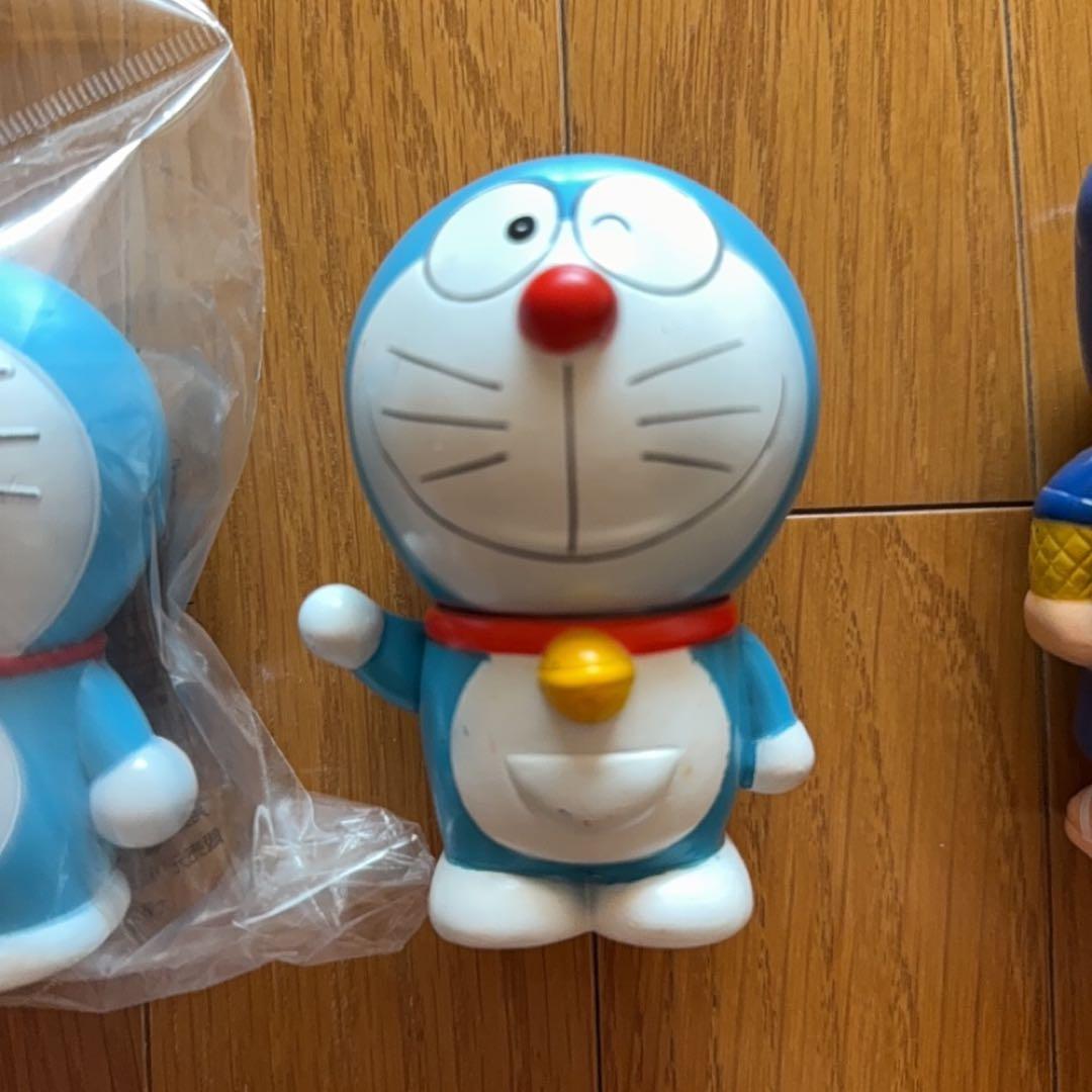 ミラーマン、ドラえもん、忍者ハットリくんのレトロ貯金箱4点セット