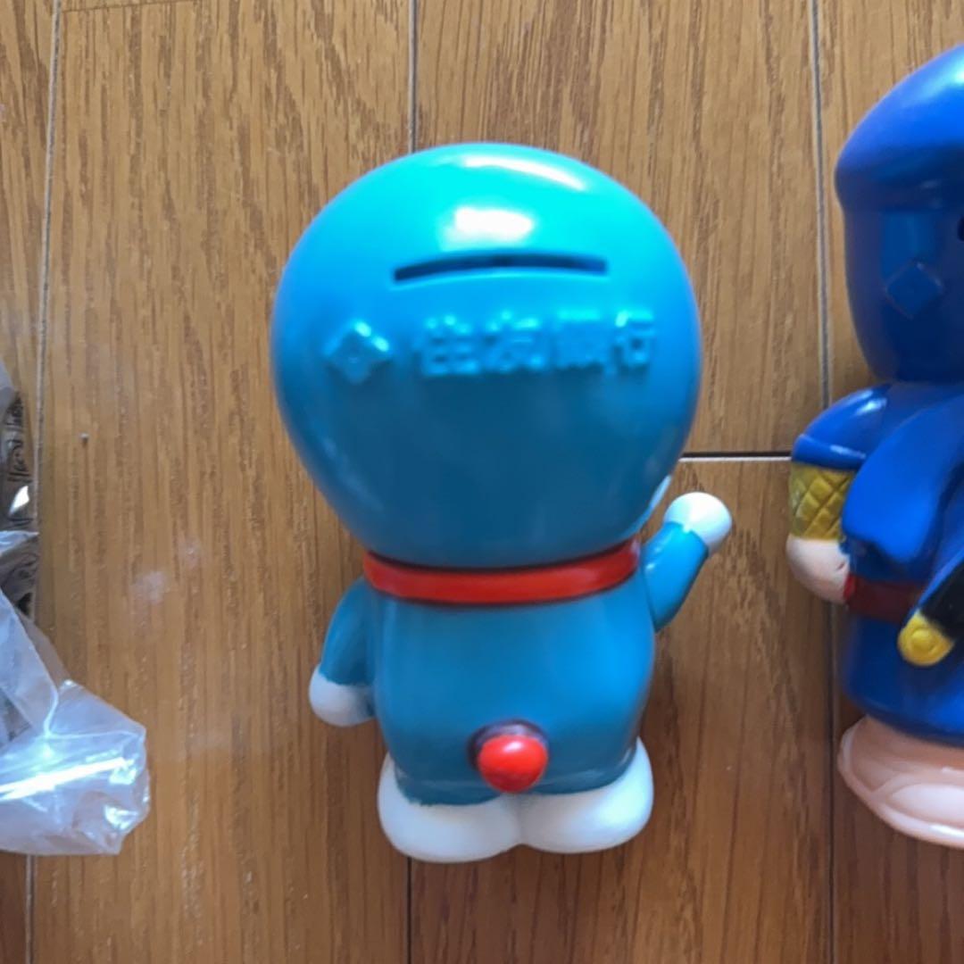 ミラーマン、ドラえもん、忍者ハットリくんのレトロ貯金箱4点セット