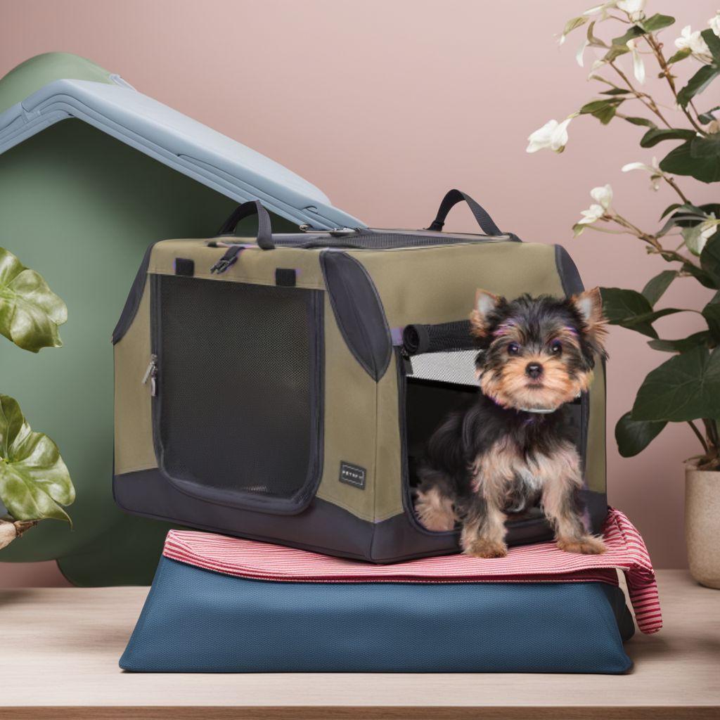 折りたたみ ポータブルケージ ペットハウス ソフトクレート