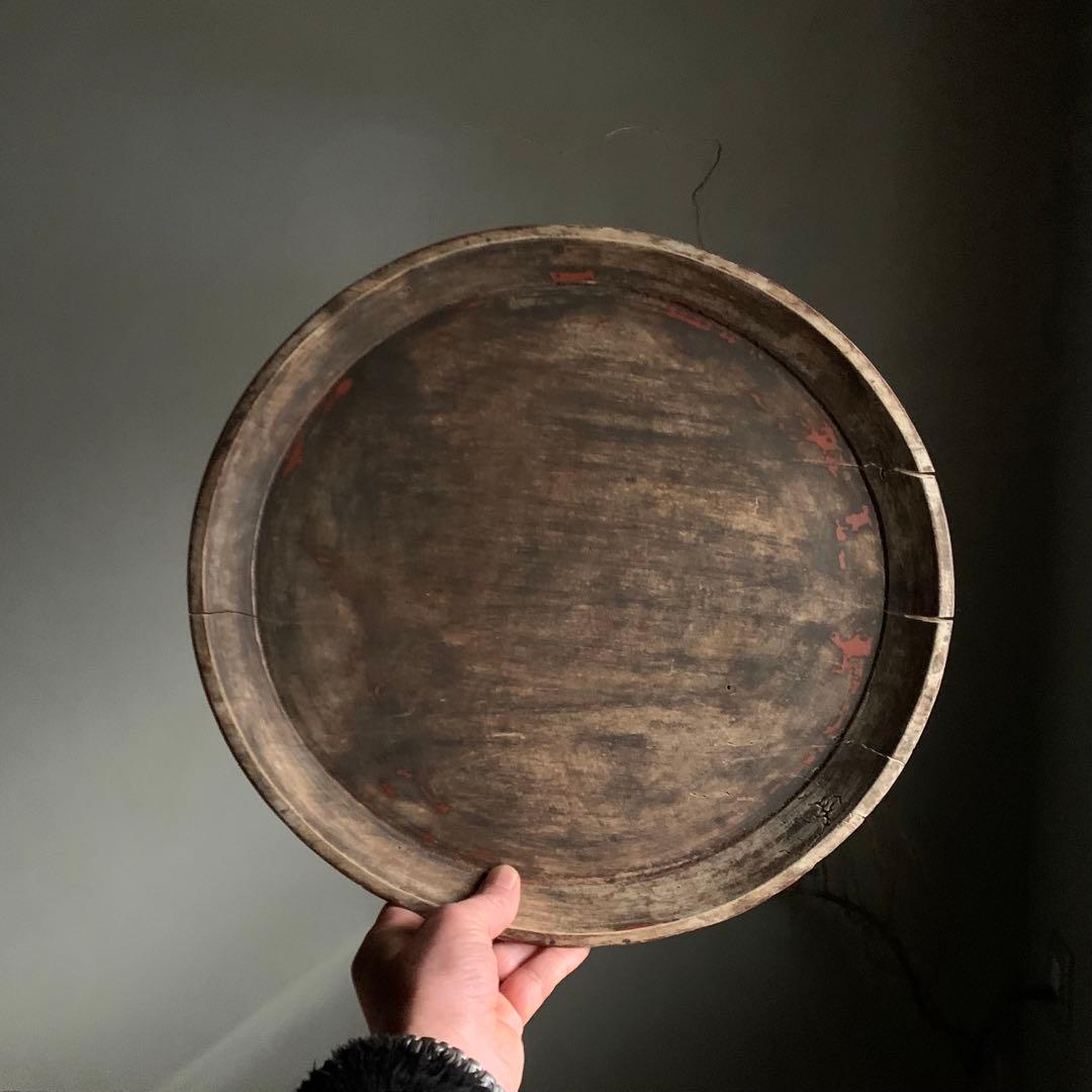 やつれ盆 枯れ盆 貧数寄 朽木盆 古美術 古道具 アンティーク