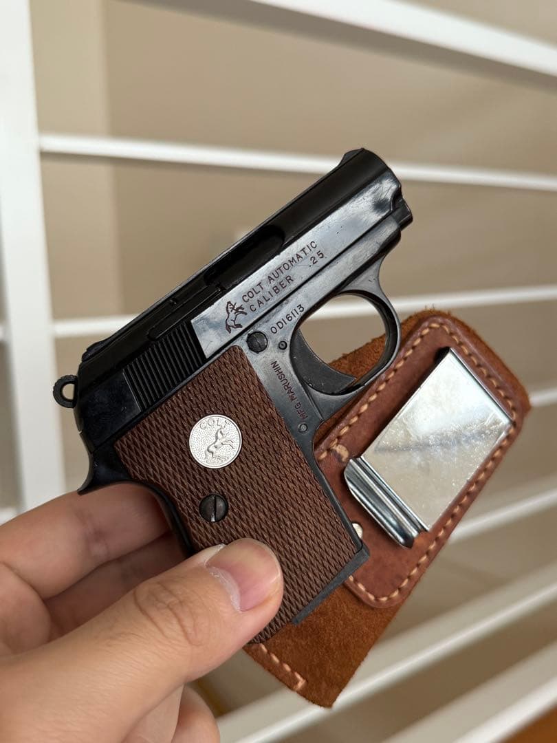 マルシン コルト ポケット 25オート モデルガン レザーホルスター付 マルイ