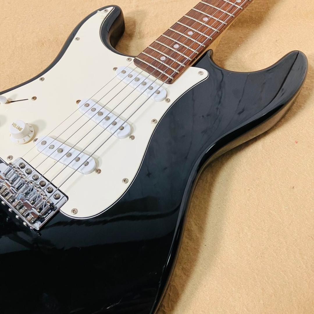 Legend エレキギター ストラトキャスター レフティ ブラック×ホワイト
