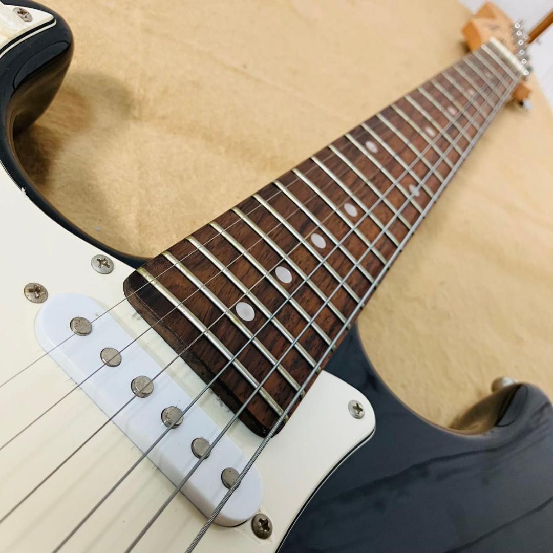 Legend エレキギター ストラトキャスター レフティ ブラック×ホワイト