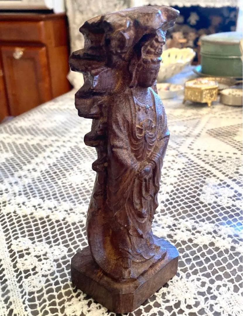 フランス購入　アンティーク　仏像　木彫り？　ビンテージ　ヴィンテージ