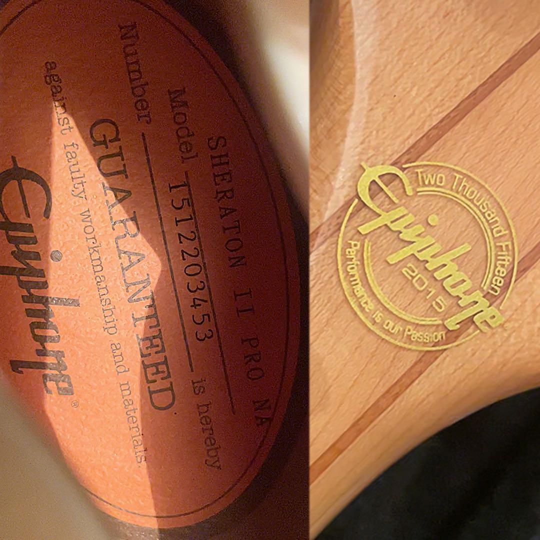 Epiphone SHERATON II Pro Natural 【改造あり】