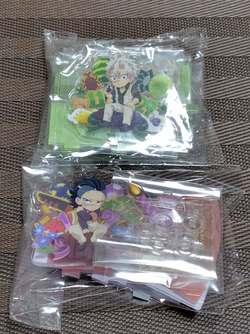 鬼滅の刃 誕生祭 不死川実弥 玄弥 ケーキ アクリルスタンド 2点セット