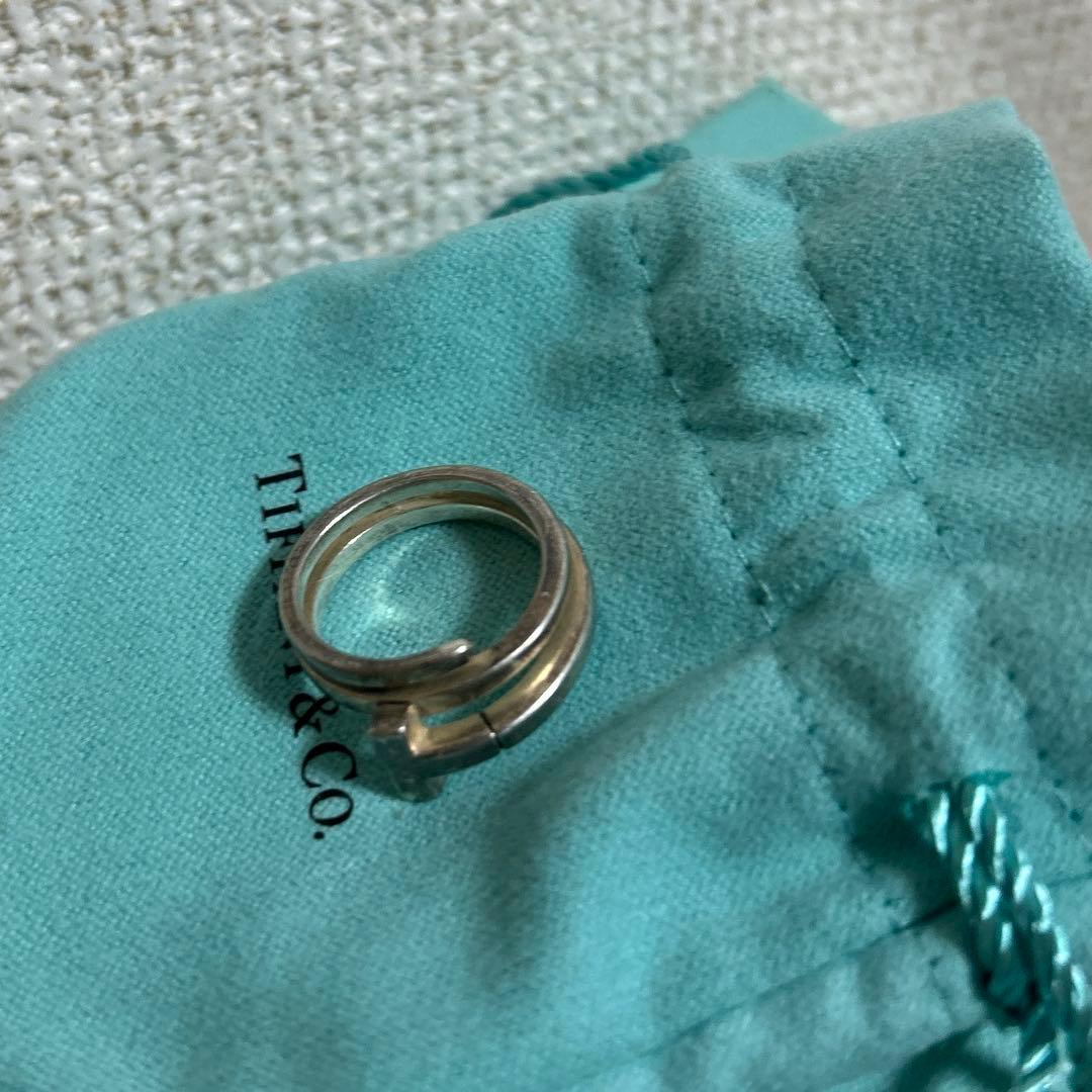 ティファニー TIFFANY Tスクエア ラップ リング 13号