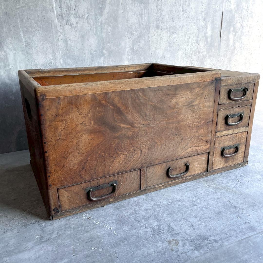 昭和レトロ 長火鉢 5杯 引き出し 古道具 アンティーク