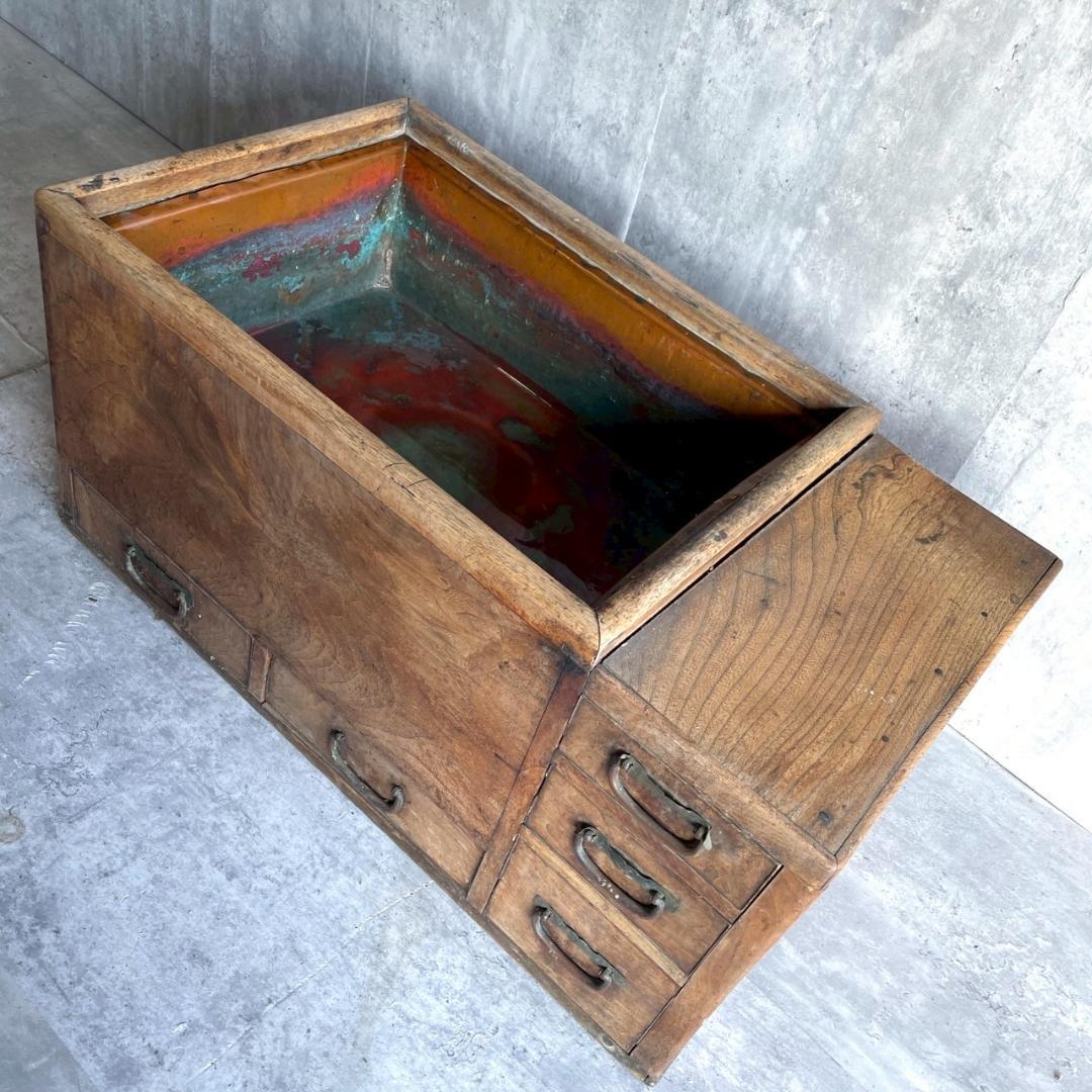 昭和レトロ 長火鉢 5杯 引き出し 古道具 アンティーク