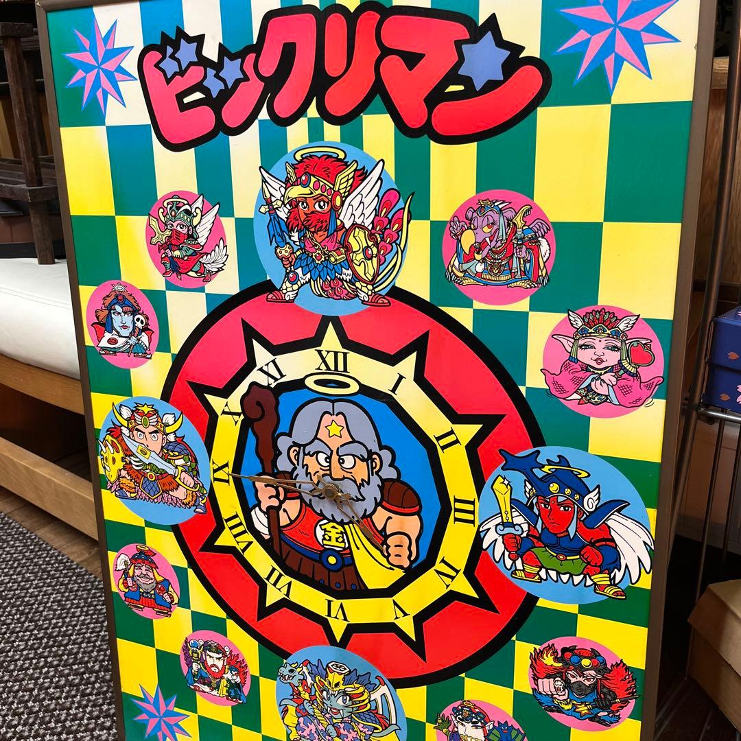 超希少！　ビックリマン　LOTTE パネル時計　稼働品　昭和　おもちゃ