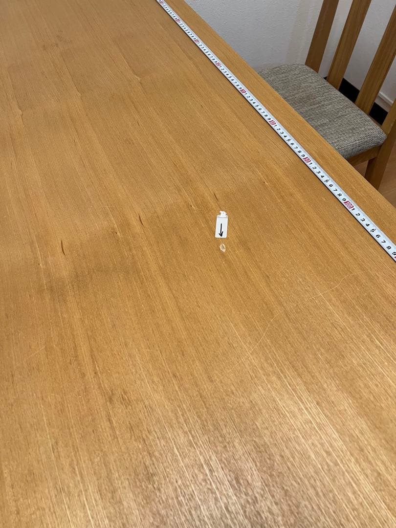 ニトリ　ロータイプ　木製ダイニングテーブル　椅子別売り