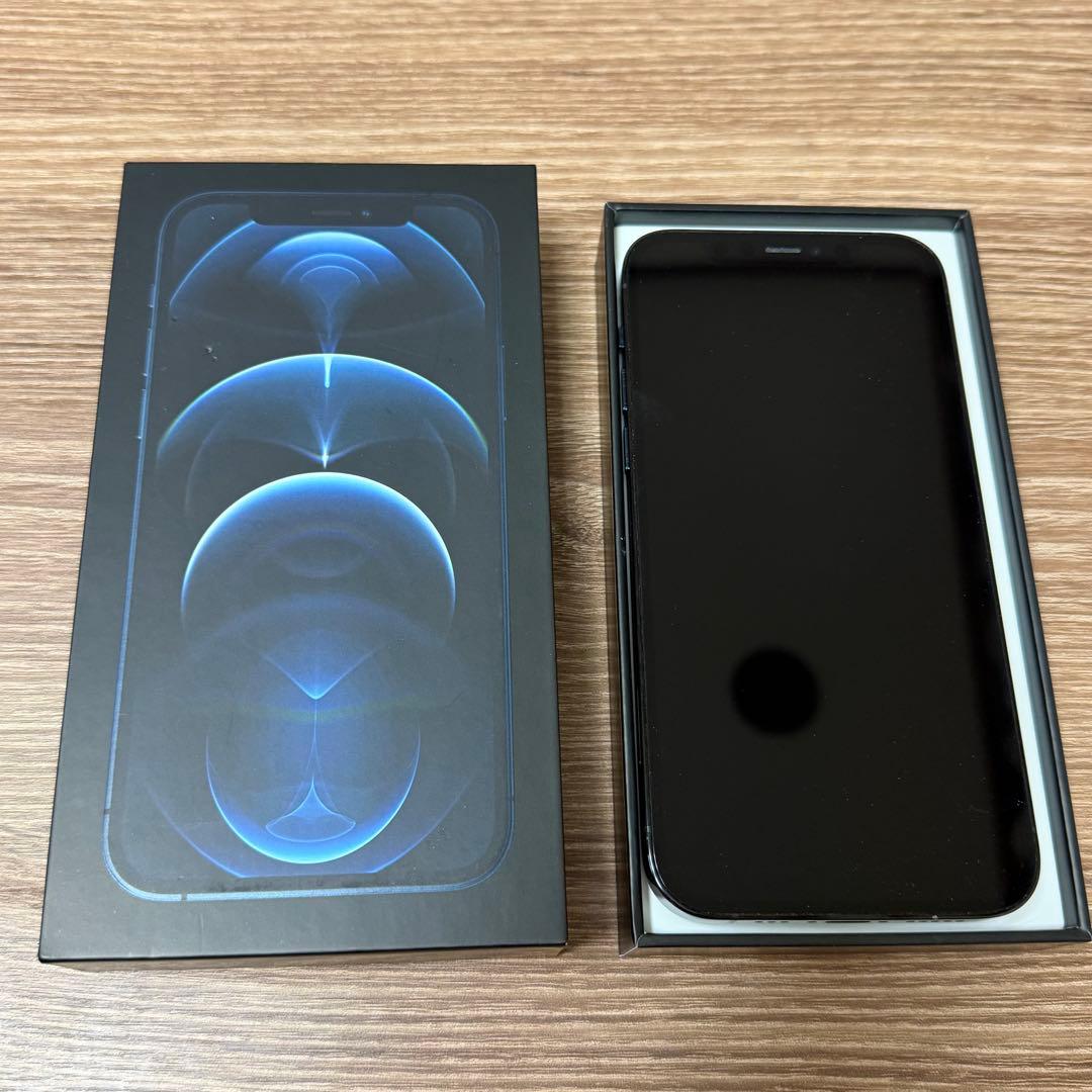 Apple iPhone 12pro ブルー 本体 充電ケーブル付