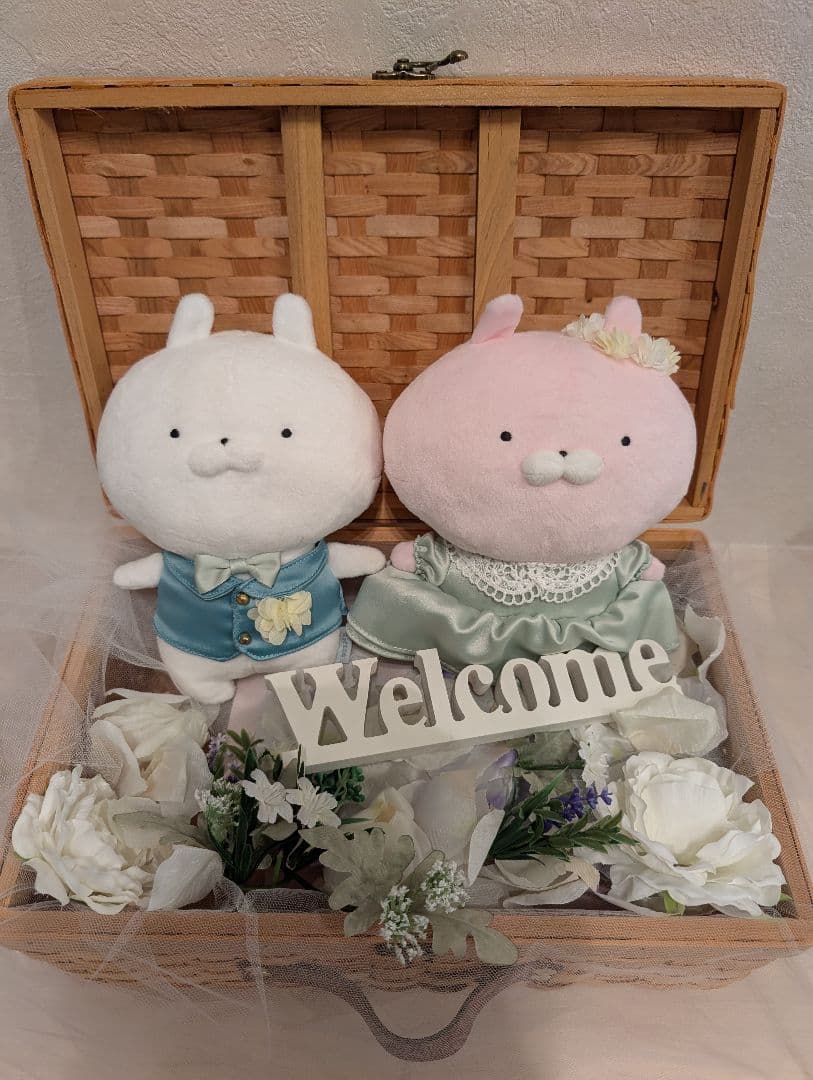 うさまる うさこ ガーデンパーティー ぬいぐるみ　結婚式　WEDDING BOX